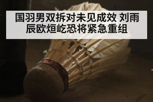 国羽男双拆对未见成效 刘雨辰欧烜屹恐将紧急重组